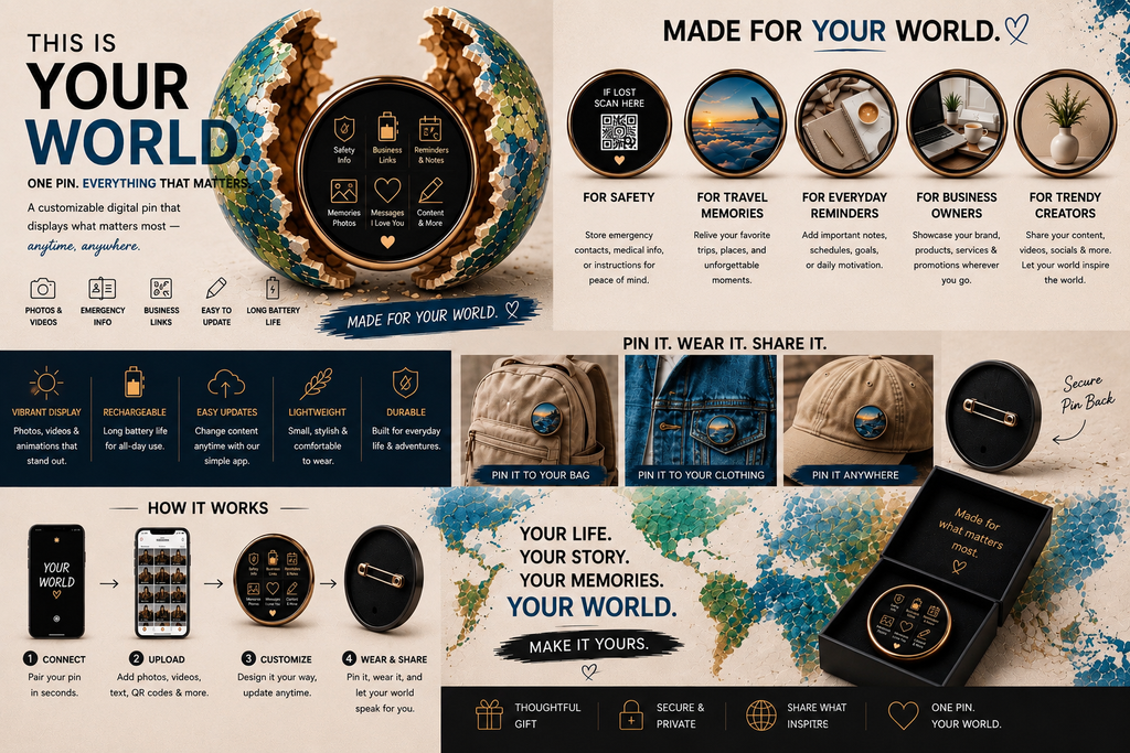YOUR WORLD Digital Pin